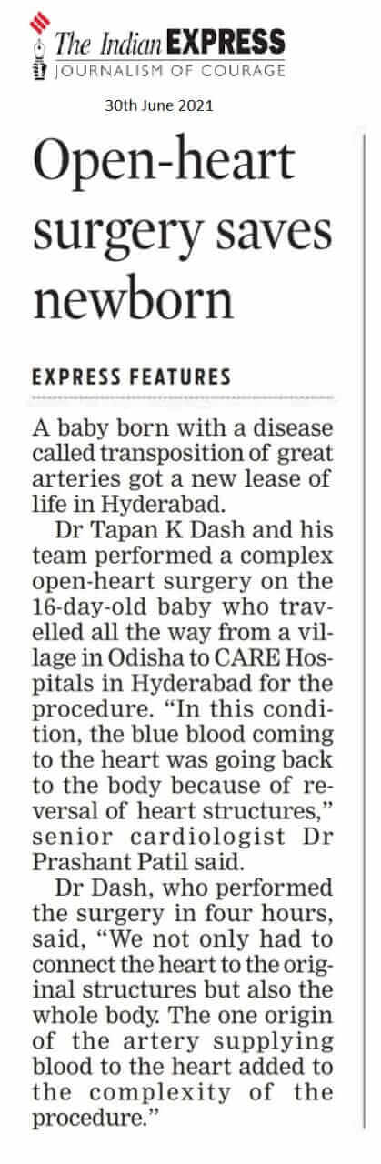 Complex Heart Surgery for a 16 Day Old Baby by Pediatric Cardiology team